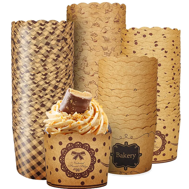 Event Supplies - 50Pcs Cupcake Paper Cups Wrapper Baking