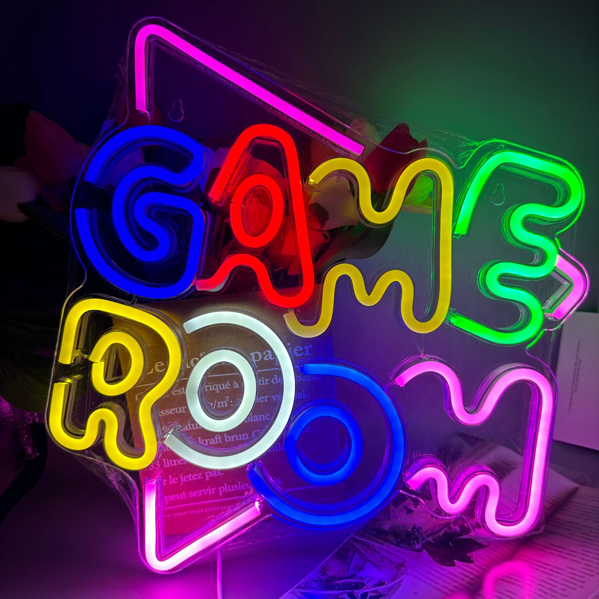Neon Sign Party - Game Room Neon Sign Customizable Colorful