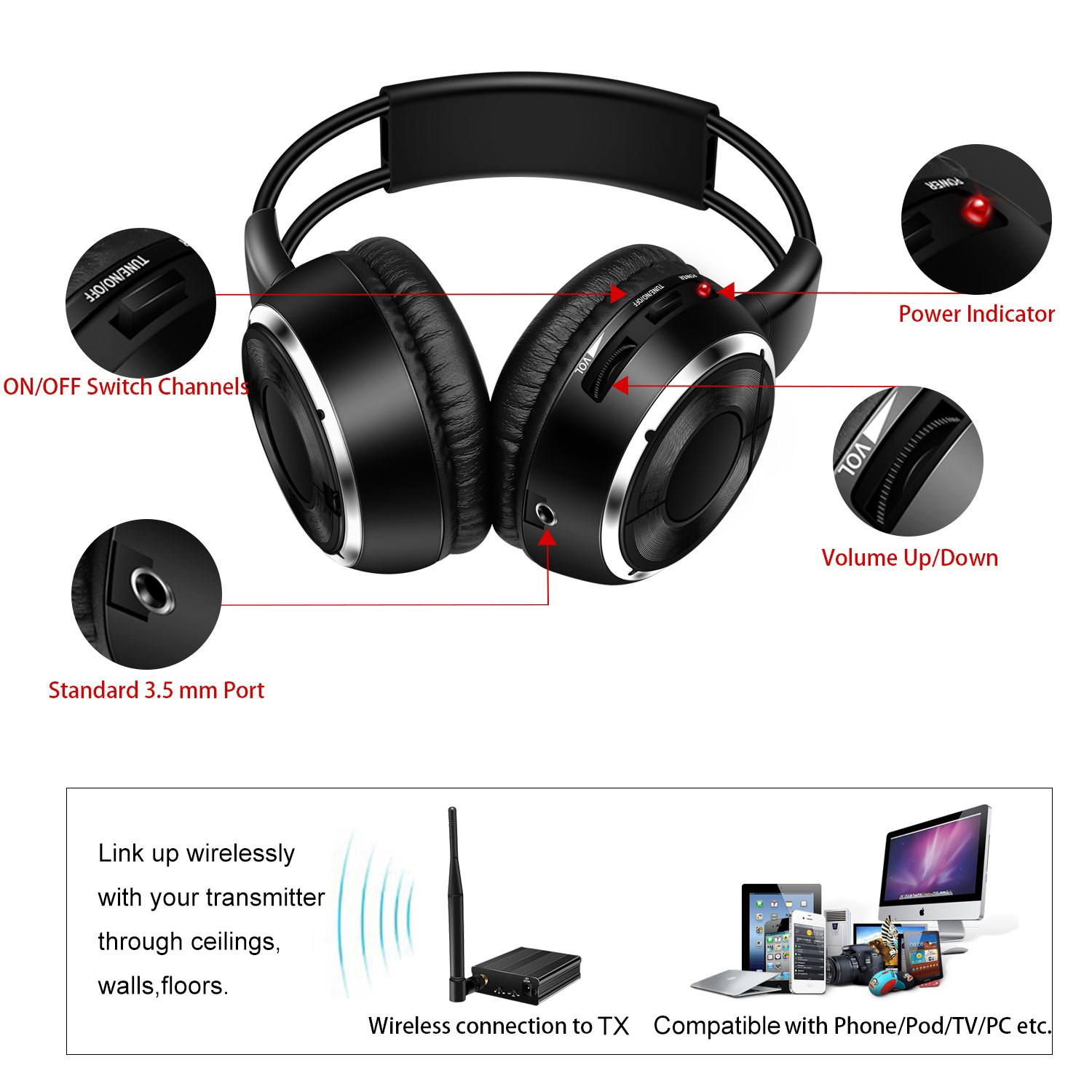 25pcs-Pack Foldable Silent Dis - Event Party Dj review and price