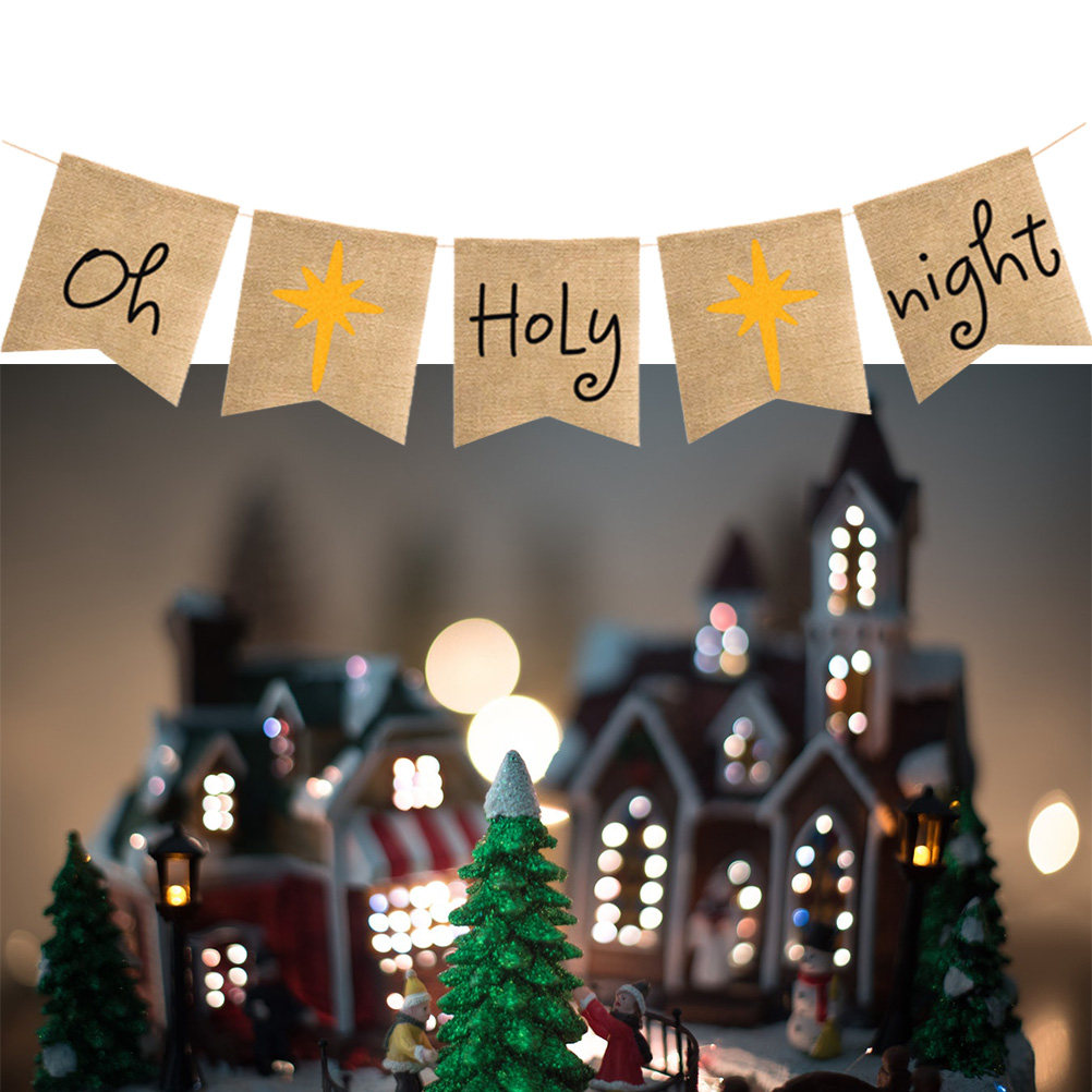 Oh-Holy-Night Banner Flax Rust - Eve Party review and price