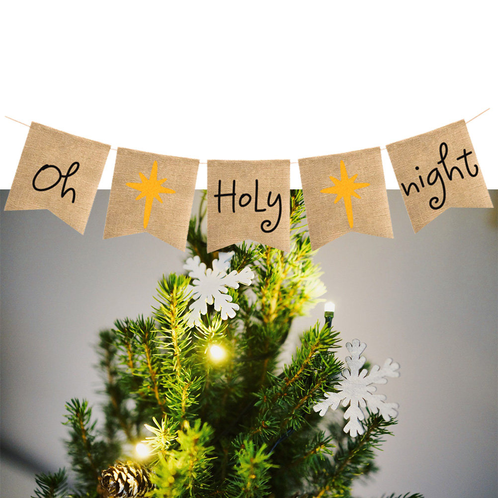 Oh-Holy-Night Banner Flax Rust - Eve Party review and price