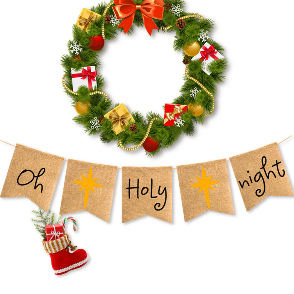 Oh-Holy-Night Banner Flax Rust - Eve Party review and price