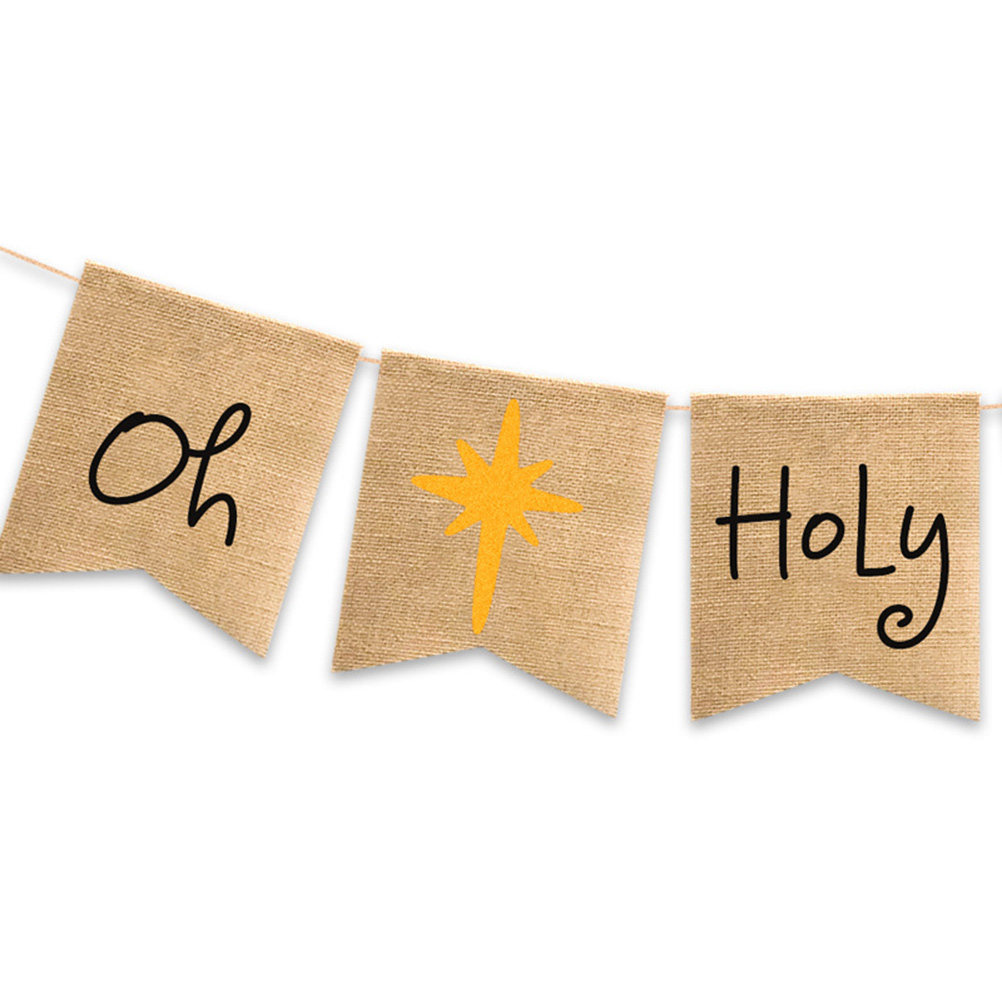 Oh-Holy-Night Banner Flax Rust - Eve Party review and price