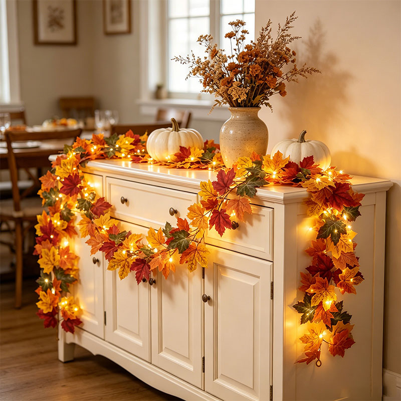 Fall Maple Leaf Garland with L - Neon Sign Party review and price