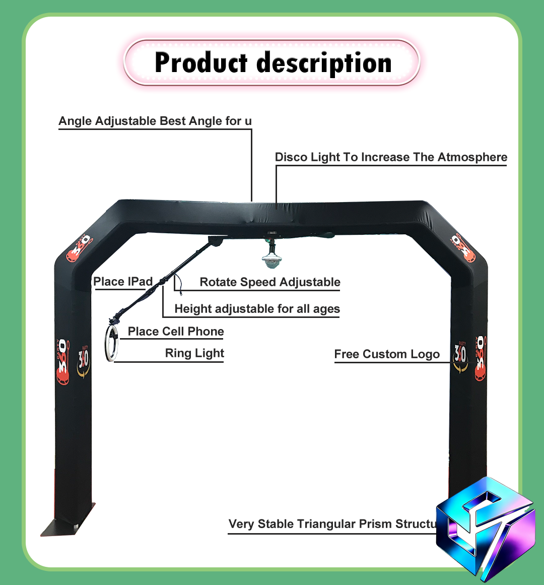 Overhead 360 Photo Booth Enclo - Event Supplies review and price