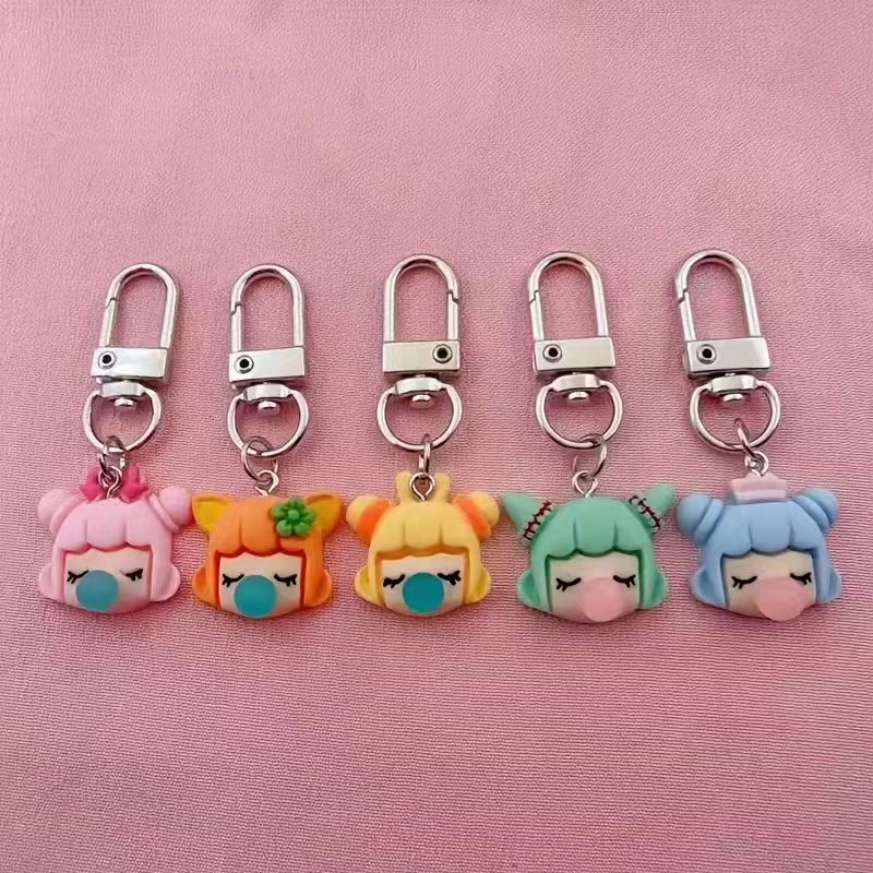 5pcs resin girl keychain, suit - Party Favor Bag review and price