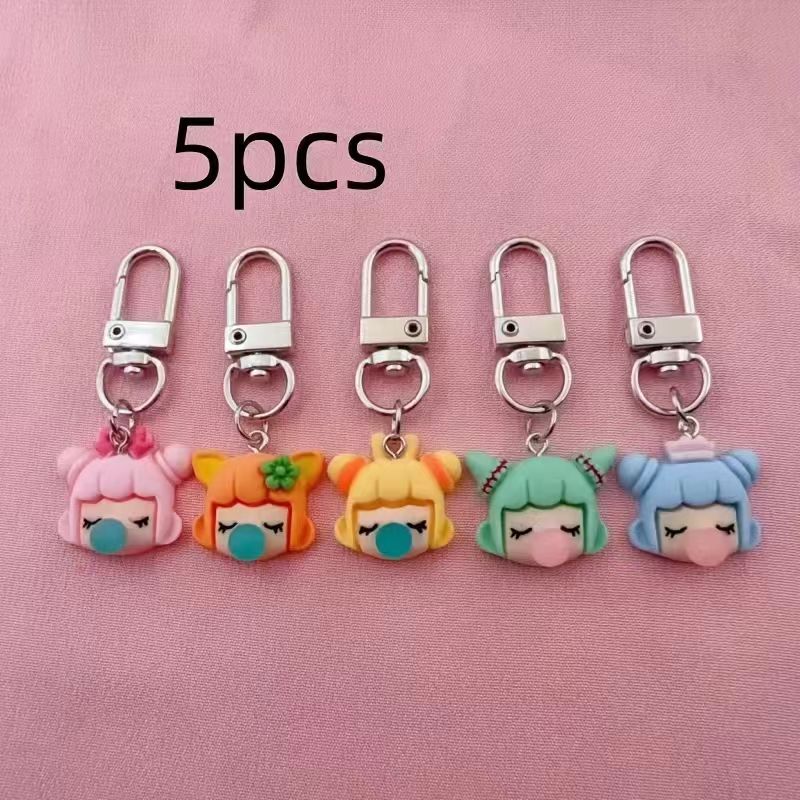 5pcs resin girl keychain, suit - Party Favor Bag review and price
