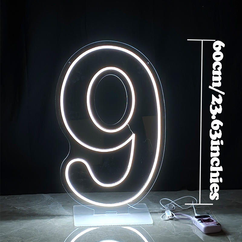 60CM Large Number Neon Sign LE - Neon Sign Party review and price