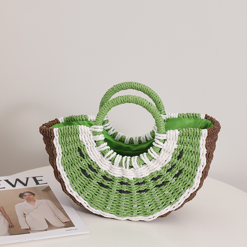 Cute Watermelon Straw Bag Cand - Paper Straw Color review and price